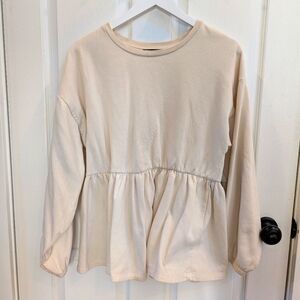 Zara Peplum Sweatshirt